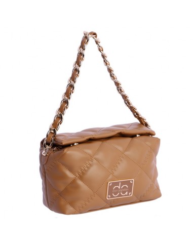 Bolso Cuadrado Acolchado Camel